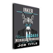 Gift for Inker – Metal Sign for Inkers, UV Protected Print, Durable Indoor/Outdoor Signs, Smooth Matt Finish, Mounting Holes - 16-x-12-inches