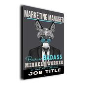 Gift for Marketing Manager – Metal Sign for Marketing Managers, UV Protected Print, Durable Indoor/Outdoor Signs, Smooth Matt Finish, Mounting Holes - 