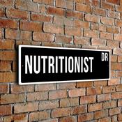 Nutritionist Street Sign - 20-x-6-inches image
