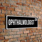 Ophthalmologist Street Sign - 12-x-4-inches image