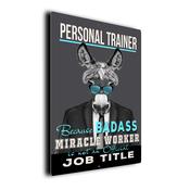 Gift for Personal Trainer – Metal Sign for Personal Trainers, UV Protected Print, Durable Indoor/Outdoor Signs, Smooth Matt Finish, Mounting Holes - 20-x-14-inches
