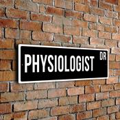 Physiologist Street Sign - 24-x-8-inches
