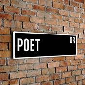 Poet Street Sign - 20-x-6-inches