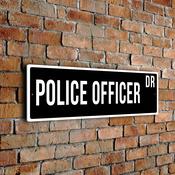 Police Officer Street Sign - 20-x-6-inches image