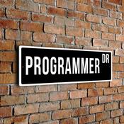 Programmer Street Sign - 12-x-4-inches