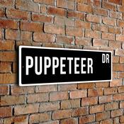 Puppeteer Street Sign - 12-x-4-inches