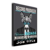 Gift for Record Producer – Metal Sign for Record Producers, UV Protected Print, Durable Indoor/Outdoor Signs, Smooth Matt Finish, Mounting Holes - 