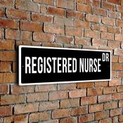 Registered Nurse Street Sign - 12-x-4-inches image