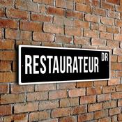 Restaurateur Street Sign - 20-x-6-inches