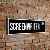 Screenwriter Street Sign - 24-x-8-inches