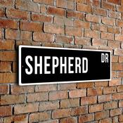 Shepherd Street Sign - 20-x-6-inches