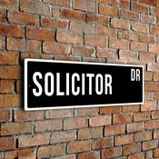 Solicitor Street Sign - 24-x-8-inches image