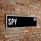 Spy Street Sign - 24-x-8-inches