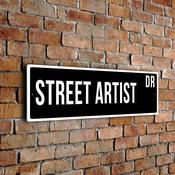 Street Artist Street Sign - 12-x-4-inches