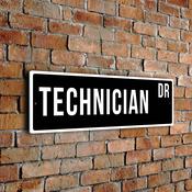 Technician Street Sign - 20-x-6-inches