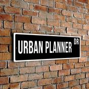 Urban Planner Street Sign - 20-x-6-inches