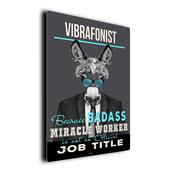 Gift for Vibrafonist – Metal Sign for Vibrafonists, UV Protected Print, Durable Indoor/Outdoor Signs, Smooth Matt Finish, Mounting Holes - 