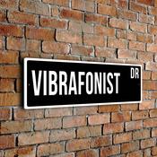 Vibrafonist Street Sign - 20-x-6-inches