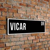 Vicar Street Sign - 12-x-4-inches image