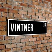 Vintner Street Sign - 12-x-4-inches