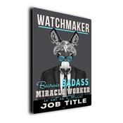 Gift for Watchmaker – Metal Sign for Watchmakers, UV Protected Print, Durable Indoor/Outdoor Signs, Smooth Matt Finish, Mounting Holes - 