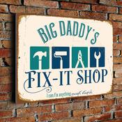 Big Daddy's Fixit Shop Sign - 12-x-8-inches-2