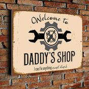 Daddy's Shop Sign - 12-x-8-inches-2