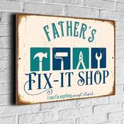 Father's Fixit Shop Sign - 14-x-10-inches-2