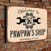 Pawpaw's Shop Sign - 14-x-10-inches-2