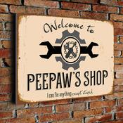Peepaw's Shop Sign - 20-x-14-inches-2