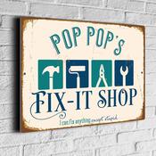 Pop Pop's Fixit Shop Sign - 16-x-12-inches-2