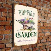 Poppie's Garden Sign - 14-x-10-inches-2