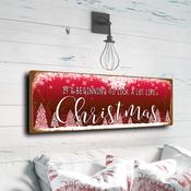 It'S Beginning To Look A Lot Like Christmas Sign – Vmas Décor,  Durable Aluminum Composite, Indoor Outdoor Ready - 20-x-6-inches