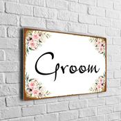 Groom Wedding Sign - 9-x-6