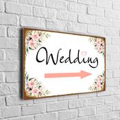 Wedding Direction Sign - 20-x-14-inches / 