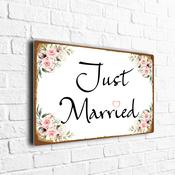 Just Married Wedding Sign - 36-x-24-inches