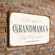 What happens at Grandmama's stays at Grandmama's Sign - 20-x-14-inches