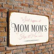What happens at Mom mom's stays at Mom mom's Sign - 36-x-24-inches