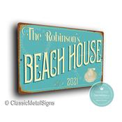 Custom Beach House Sign - 36-x-24-inches