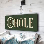 Classic 19th Hole Sign - 24-x-8-inches