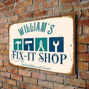 Custom Fix-it Shop Sign - 9-x-6 image