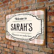 Custom Welcome Sign - 20-x-14-inches