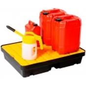 POLYETHYLENE 40 LITRE SPILL TRAY C/W GRATE image
