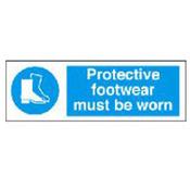 Protective footwear must be worn