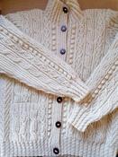 Aran hand knit sweaters - Maggie cardigan