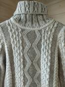 Inis Meain Ladies Elaborate Aran Turtle Neck