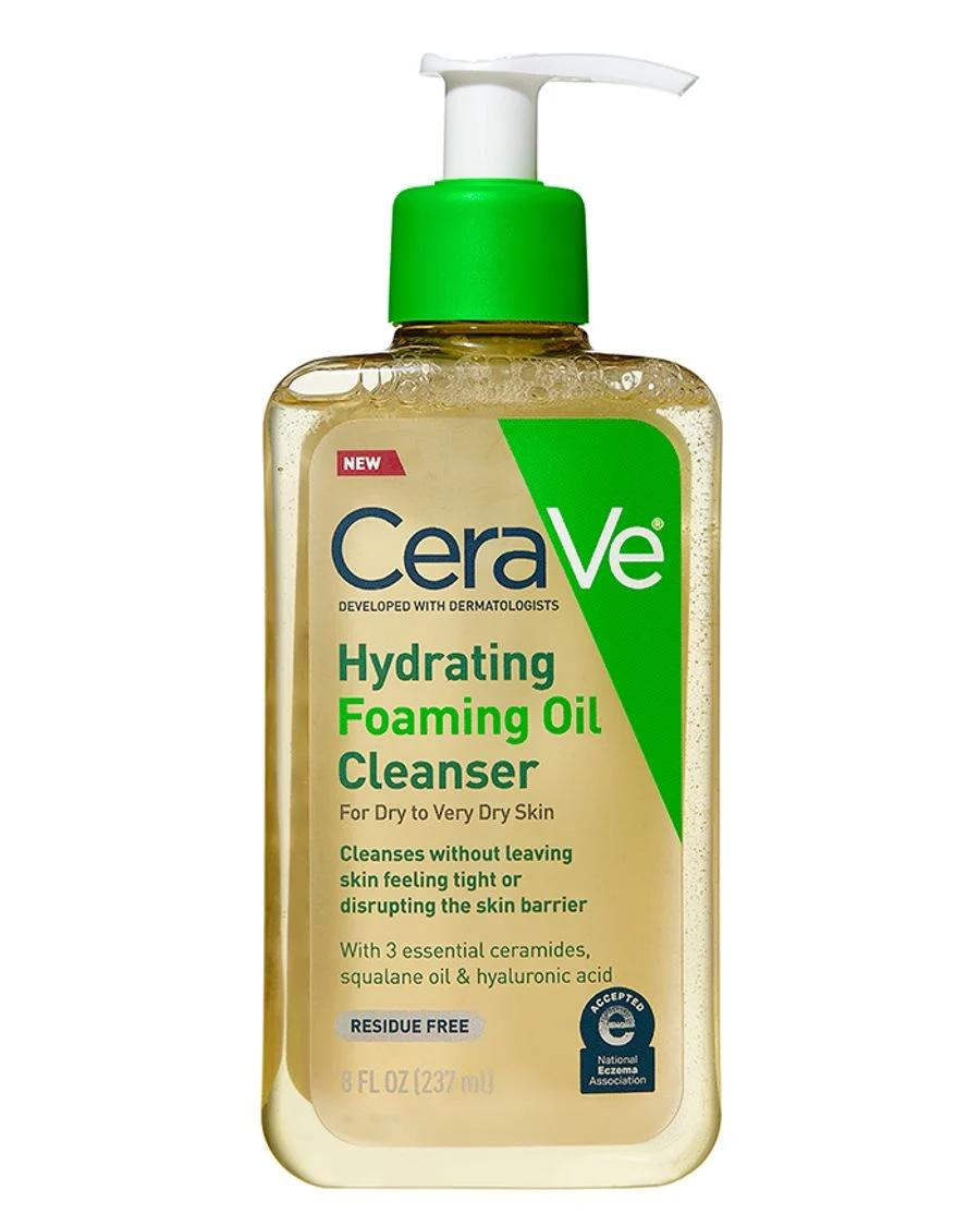 CeraVe Hydrating Foaming Oil Cleanser 236ml for Normal to Very Dry Skin, Fragrance Free