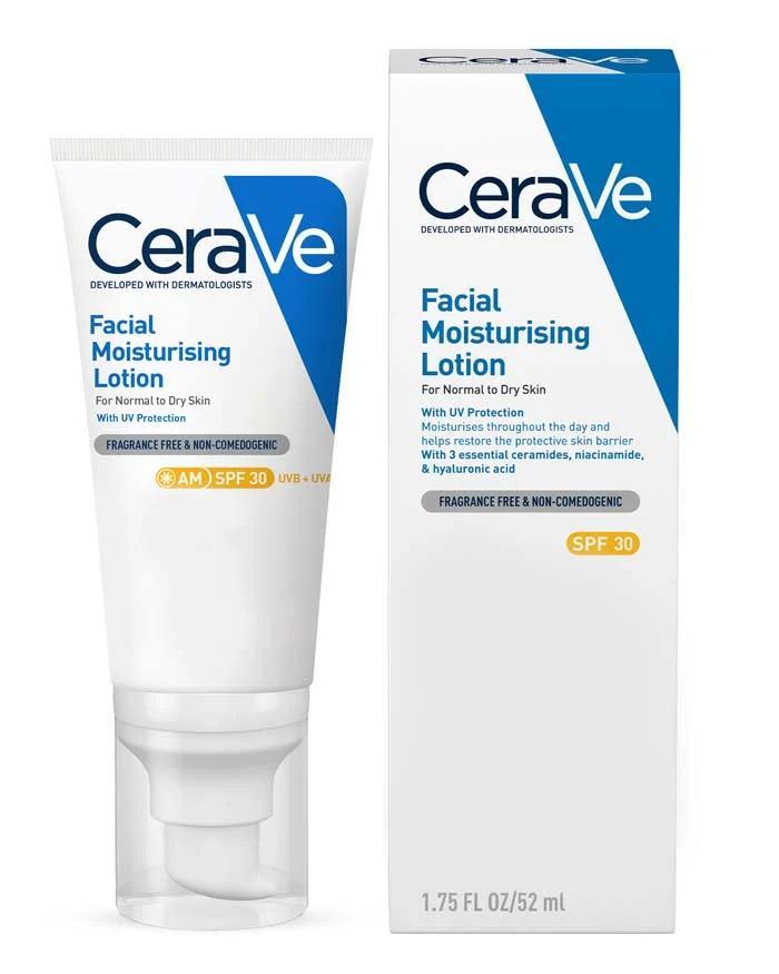 CeraVe AM Facial Moisturising Lotion SPF30 for Normal to Dry Skin 52ml