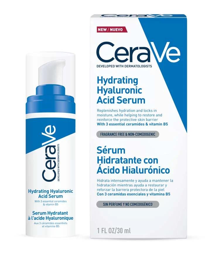 CeraVe Hydrating Hyaluronic Acid Serum, 30ml, with Ceramides, Vitamin B5 & MVE Delivery Technology