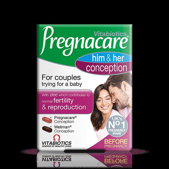 Vitabiotics Pregnacare Him & Her Conception for Couples - Fertility & Reproduction